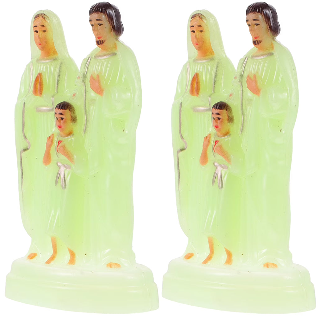 Desktop Decorations Luminous Ornament Church Statue J4769