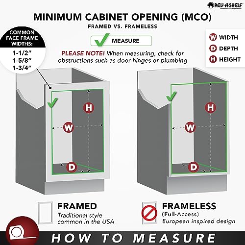 11 Inch Base Pullout Kitchen Cabinet Organizer with Stainless Steel Utensil Storage Bin F676828