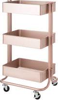 3-Tier Metal Rolling Cart L561