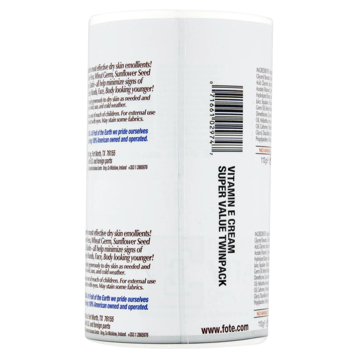 Vitamin-E Skin Care Cream, 4 oz, 6 Pack V291915