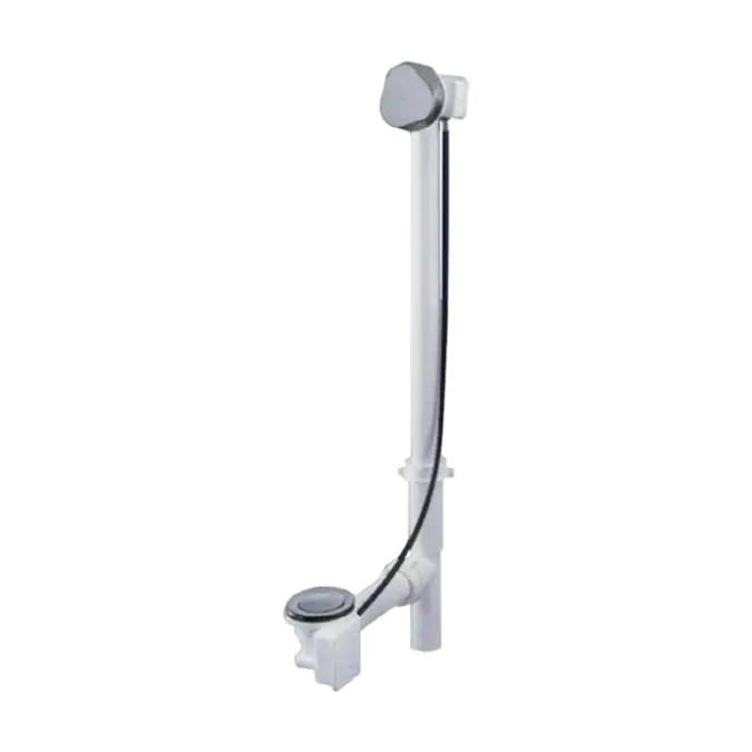 17 inch to 22 inch Bath Waste and Overflow Tub Drain in Satin Chrome W152