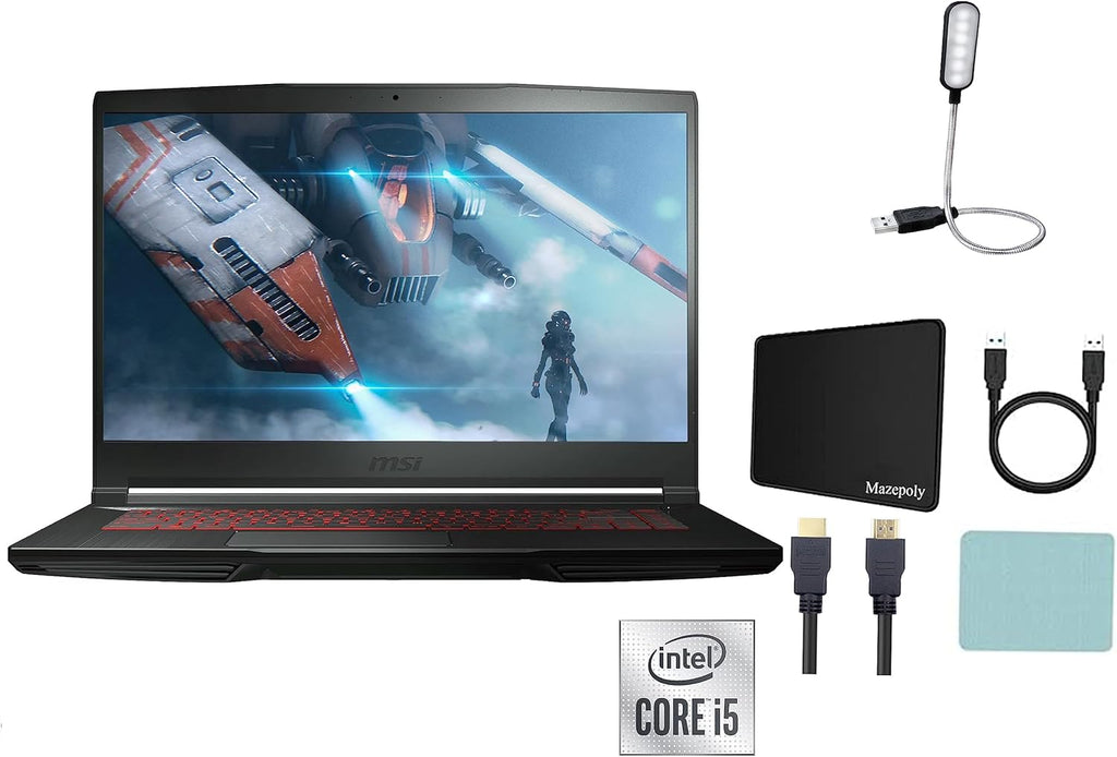 15.6" FHD 144Hz Gaming Laptop, Intel Core i5-11400H, NVIDIA GeForce RTX 3050 4GB, 20GB DDR4 Memory, 512GB NVMe SSD, Black E862333