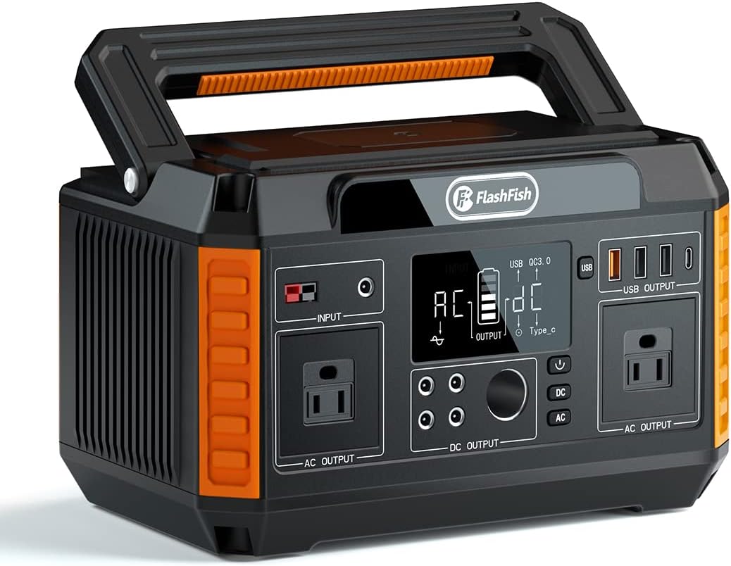 560W Portable Power Station with AC Outlets and USB Outputs K891