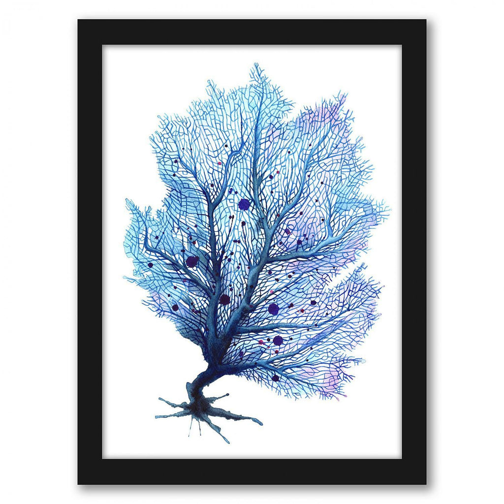 Blue Fan Coral Black Frame M580754