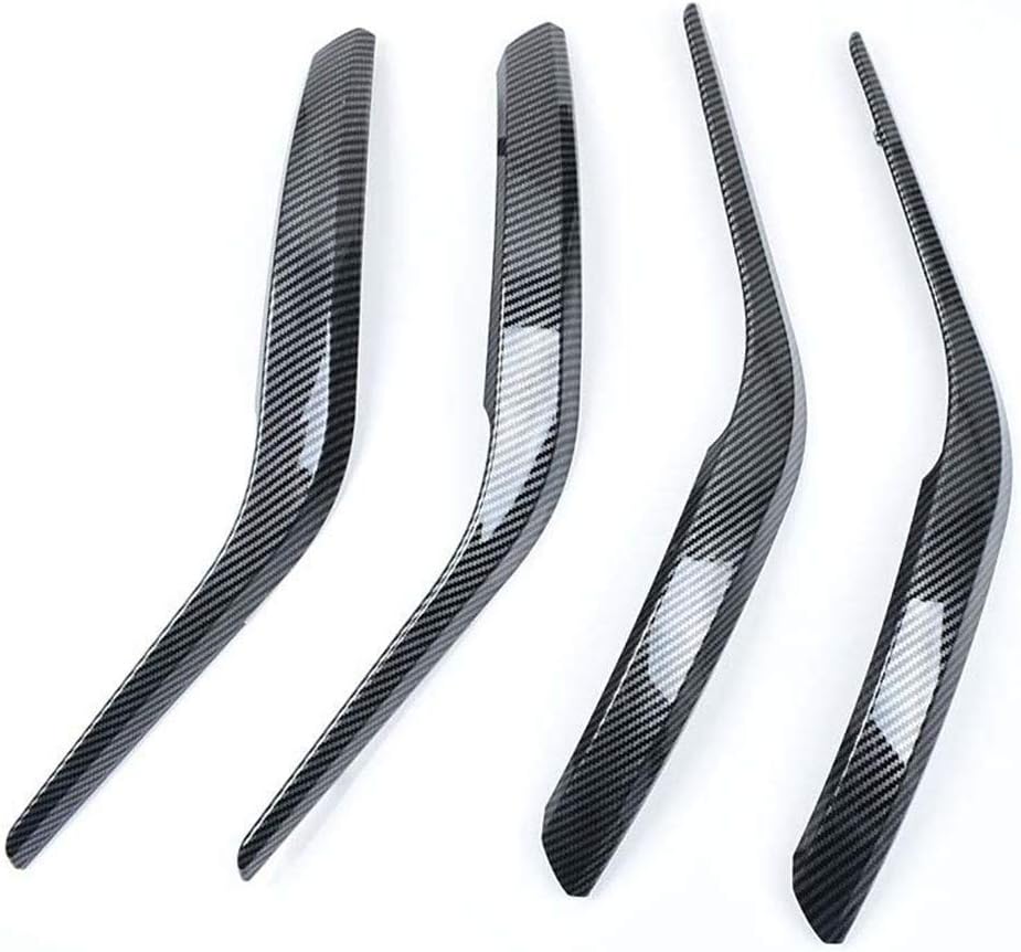 BMW Car Interior Door Grab Pull Handle Cover Replacement Armrest Bracket 4pc-Set Carbon X420