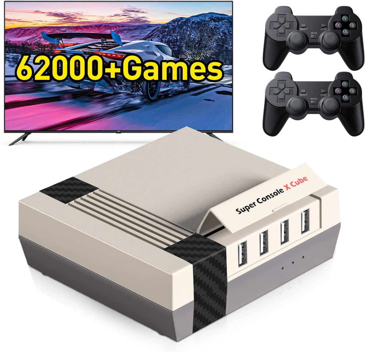 Mini Game Emulator with 4K TV Output, Pack of 2 Q14069