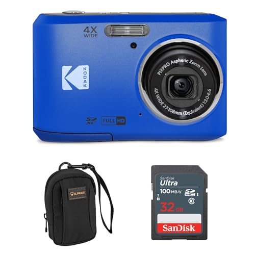 Red 16MP Full HD Digital Camera with 32GB Memory Card and Camera Bag Z8445