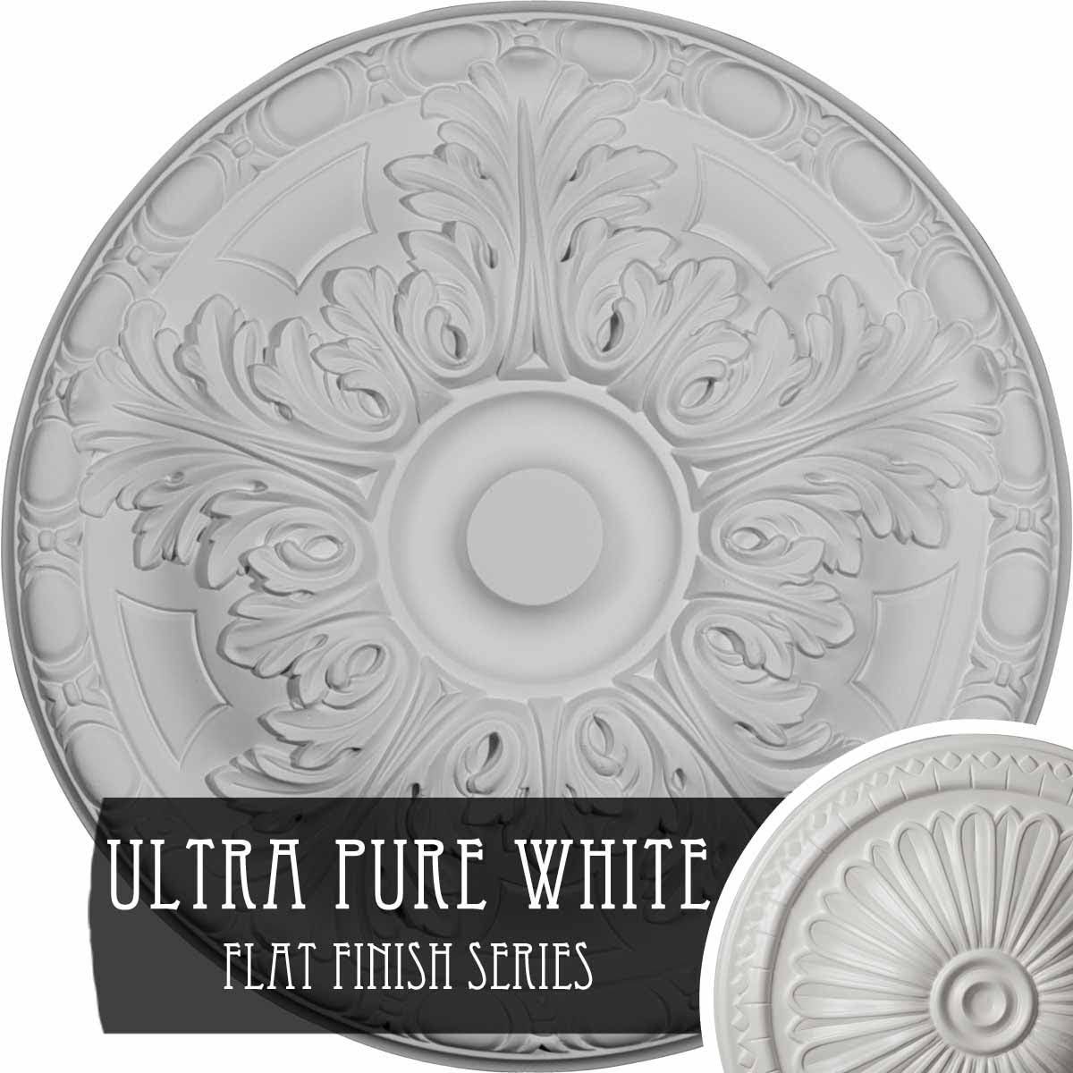 15 3/4x22OD Granada Ceiling Medallion Ultra Pure White I8549