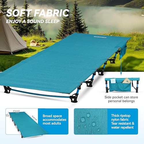 Ultralight Folding Camping Cot Bed (Grey) Y8138