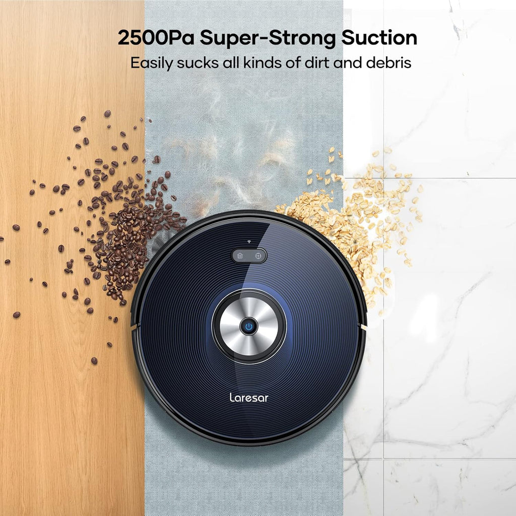 Robot Vacuum Cleaner, 2500Pa Suction, Mopping, App Control, Ultra-Slim T112998