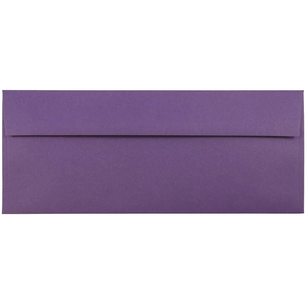 #10 Business Envelopes 4 1/8 x 9 1/2 Dark Purple 1000/Carton D939137