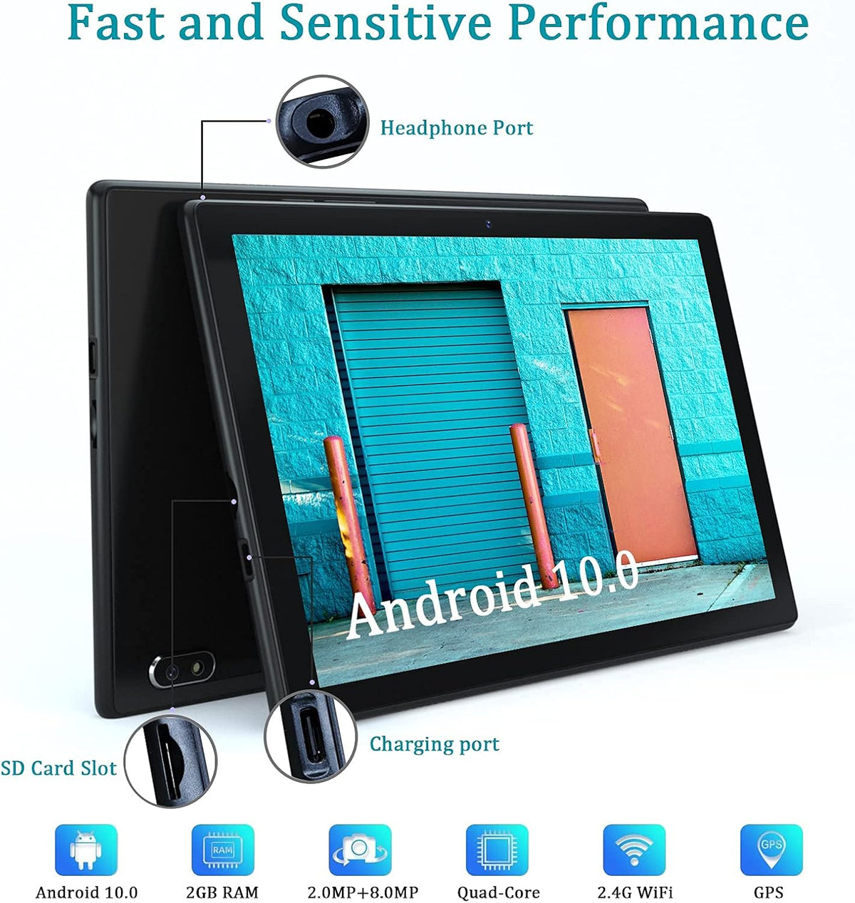 10 inch Android Tablet 32GB Black L342