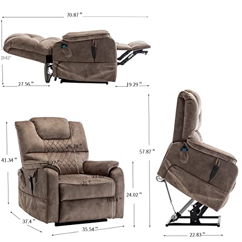 Yellow Heavy Duty Electric Recliner Lift Chair S6445