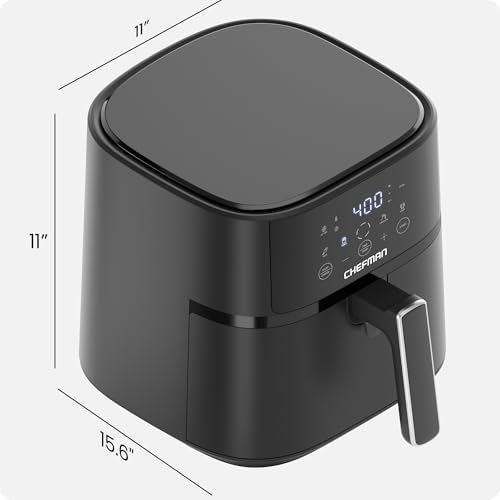 6 QT Compact Air Fryer with Touchscreen Controls and Nonstick Basket G6853