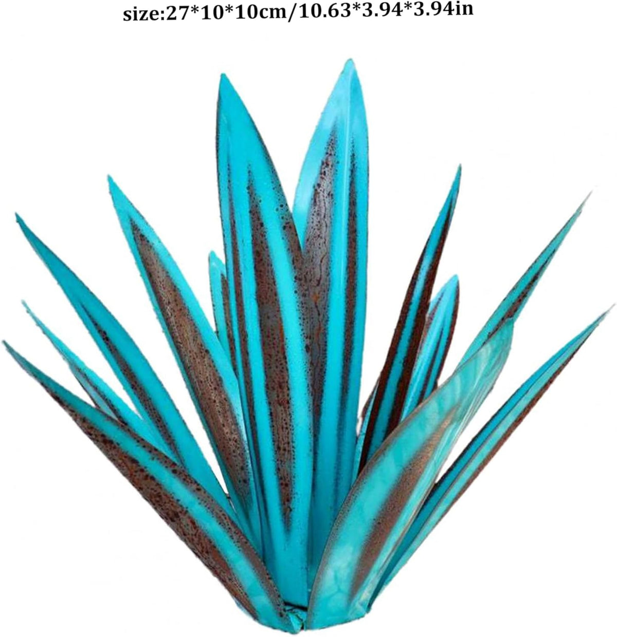 Metal Art Tequila Plant Rustic Sculpture 10.6 inches Garden Statue K27611