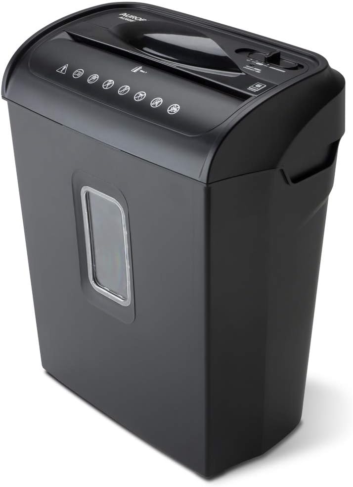 8-Sheet Micro-Cut Paper Shredder Black Y132484