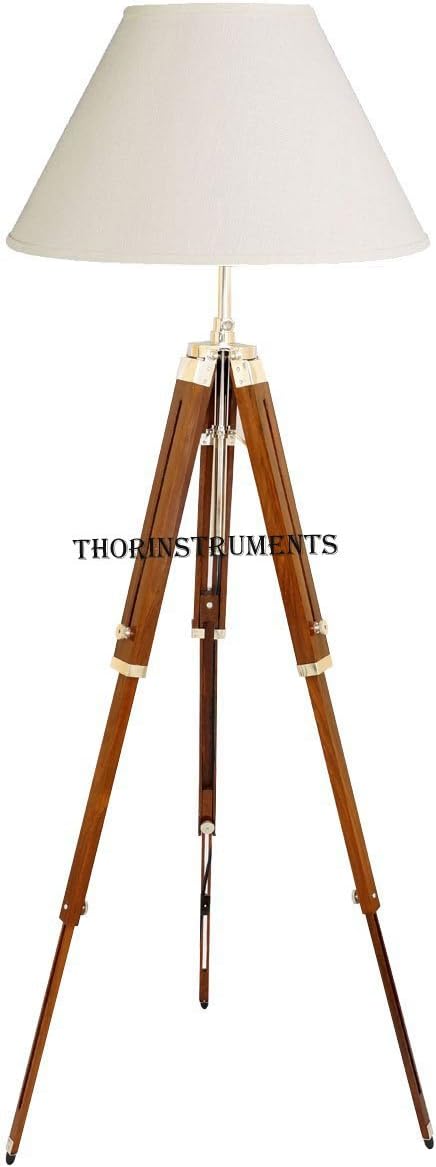 Wooden Tripod Floor Lamp Z24543