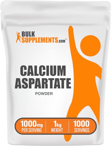 Calcium Aspartate Powder 1000mg (200mg Calcium) per Serving, 500g (1.1 lbs) X283
