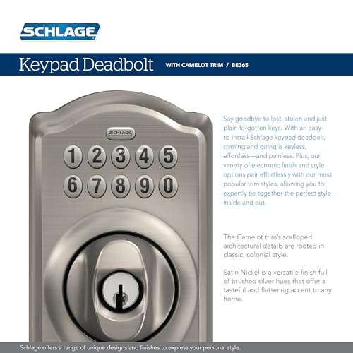 Antique Brass Keypad Deadbolt M8197