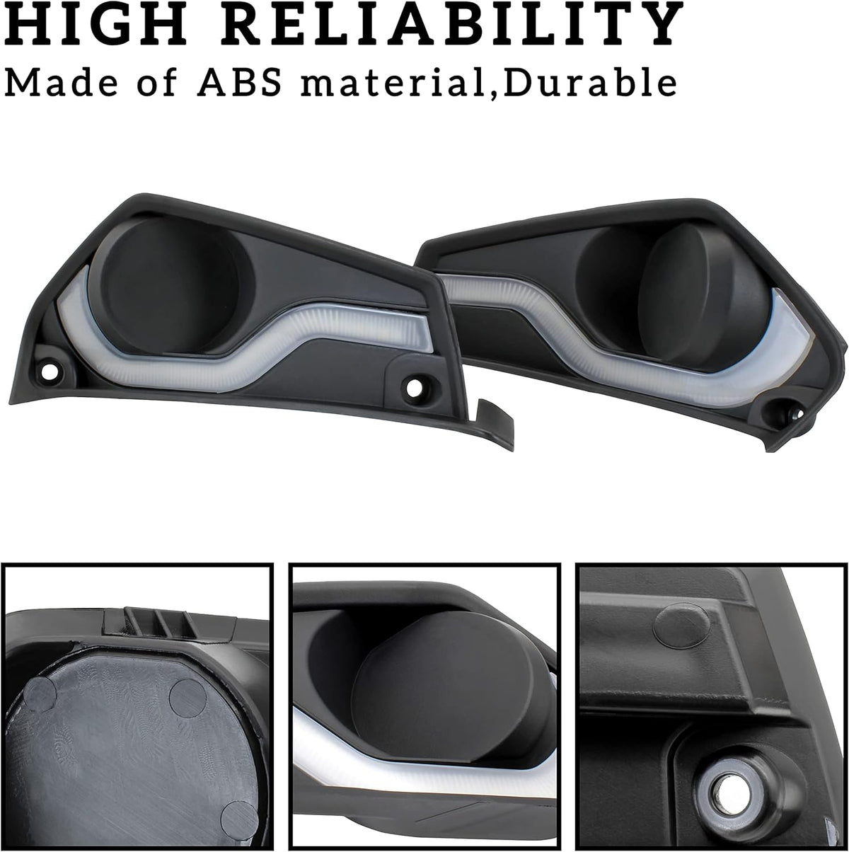 Fog Lights Cover with Daytime Running Light 2PCS T360
