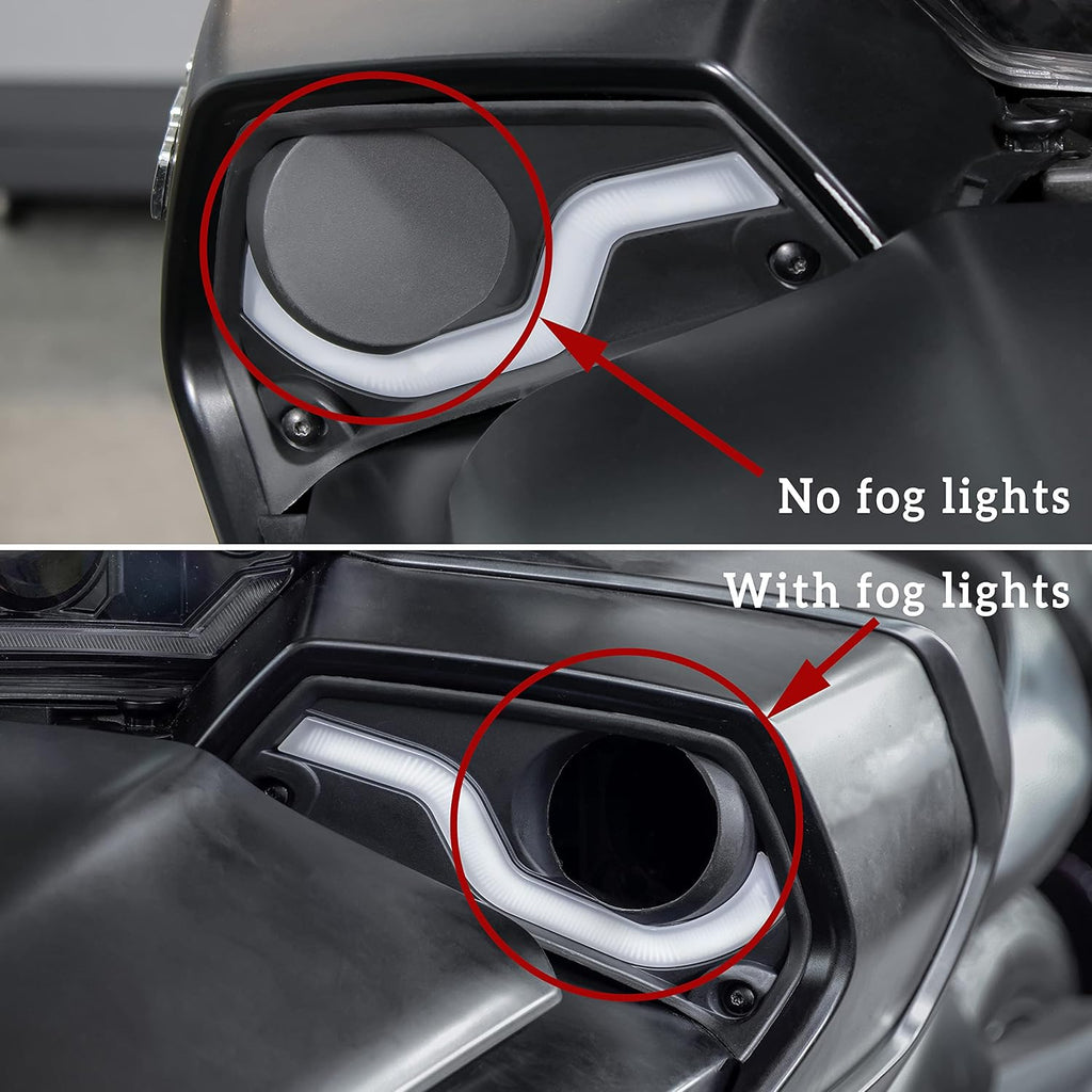 Fog Lights Cover with Daytime Running Light 2PCS T360