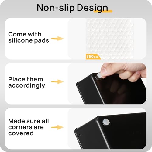 72 PCS Clear Plastic Drawer Organizers Set B71356