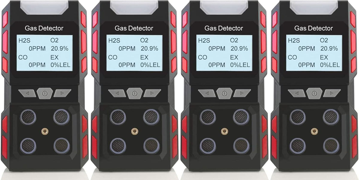 4 Gas Monitor Multi Gas Detector Rechargeable Portable Gas Detector W14544