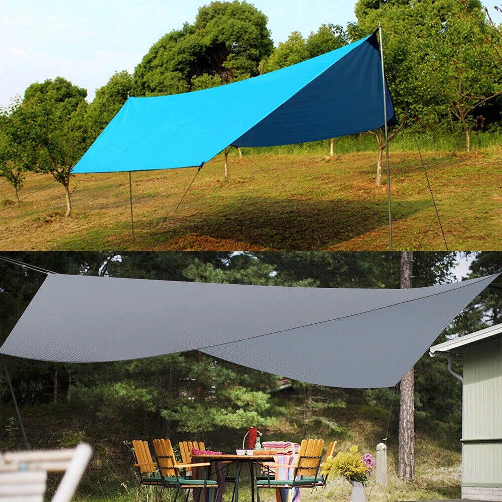 Blue 10'x10' Portable Beach Tent Sun Shelter D867399