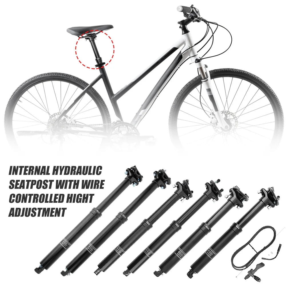 30.9mm31.6mm Adjustable Height MTB Cable Controlled Hydraulic Seatpost F843