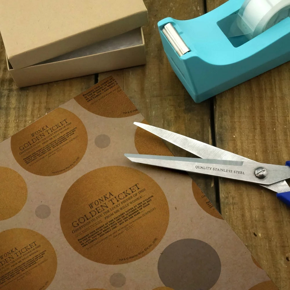 Golden Ticket Kraft Wrapping Paper Roll X99505