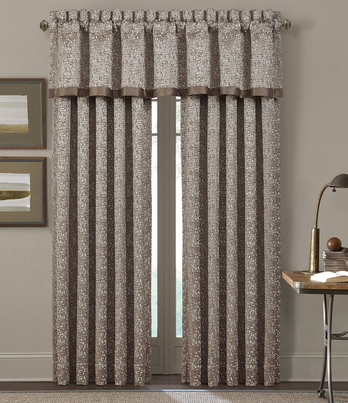 Taupe 84 inch Window Panel Pair R293