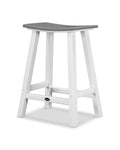 White Slate Grey Bar Stool K1956