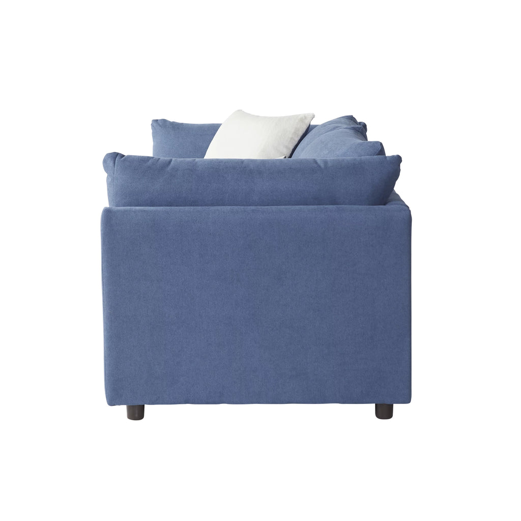 Navy Fabric Sofa I13907