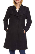 Black Boucle Walker Coat X5374