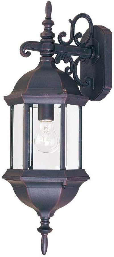 Black Outdoor Wall Sconce 1-Light 60 Watts W1961
