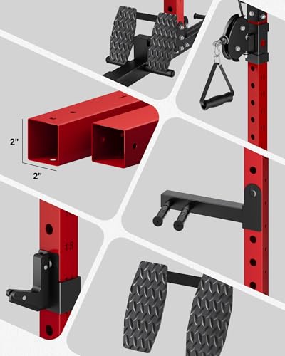 Multi-Function Power Rack with Cable Crossover System H9010