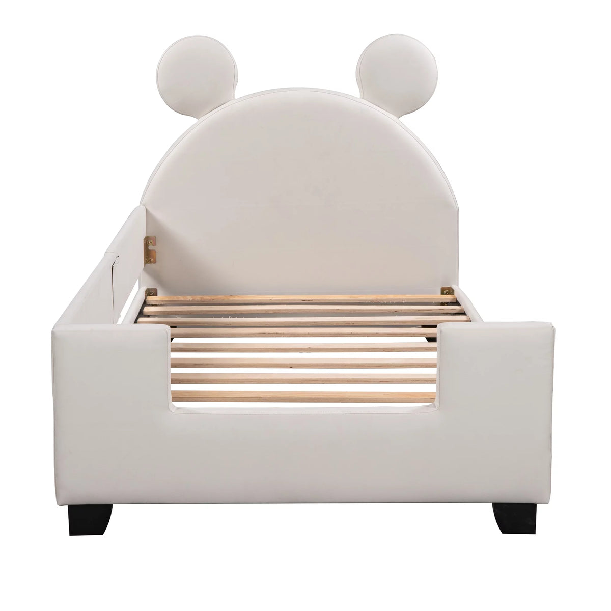 White Twin Size Upholstery Daybed with Headboard O132