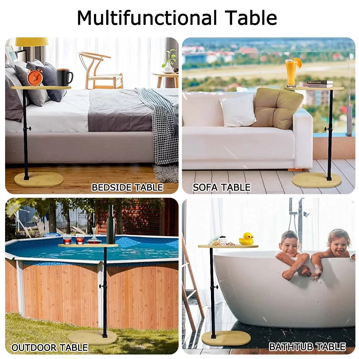 Bamboo Bathtub Caddy Tray B2606