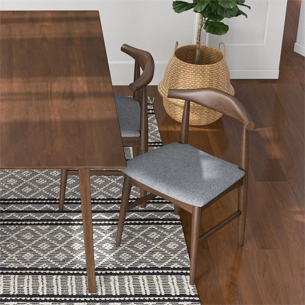 Gray Fabric Dining Chair Q819