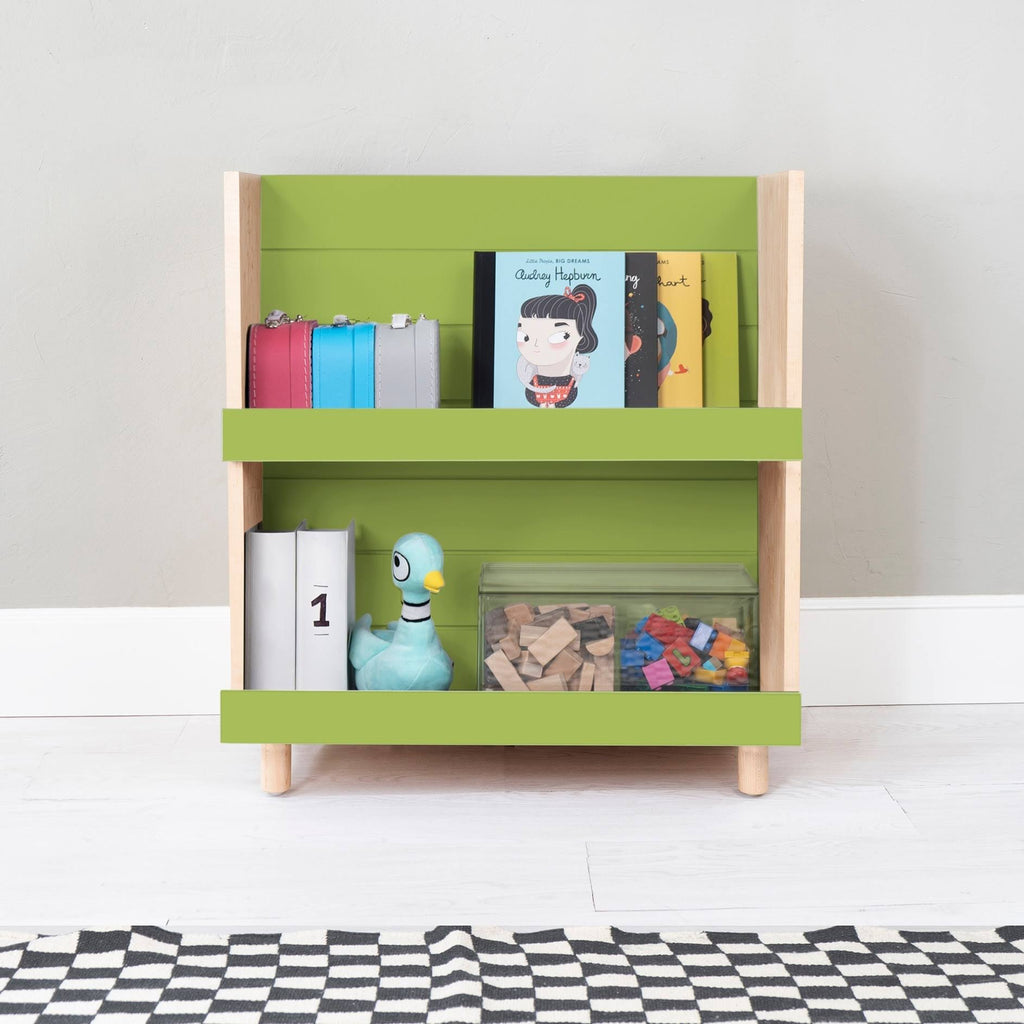 Kids Bookcase Walnut White O75791