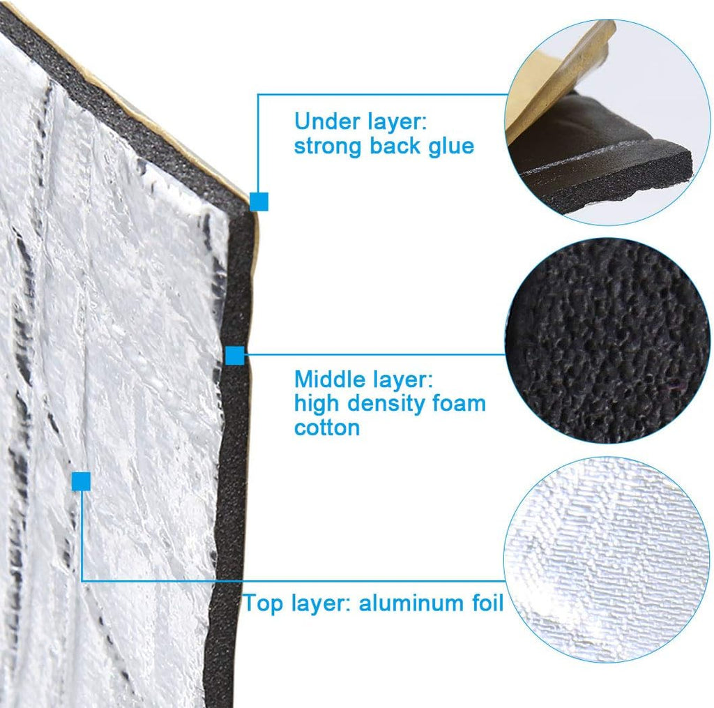 197mil 5mm 6.46sqft Aluminum Foam Mat Pack of 2 L1236