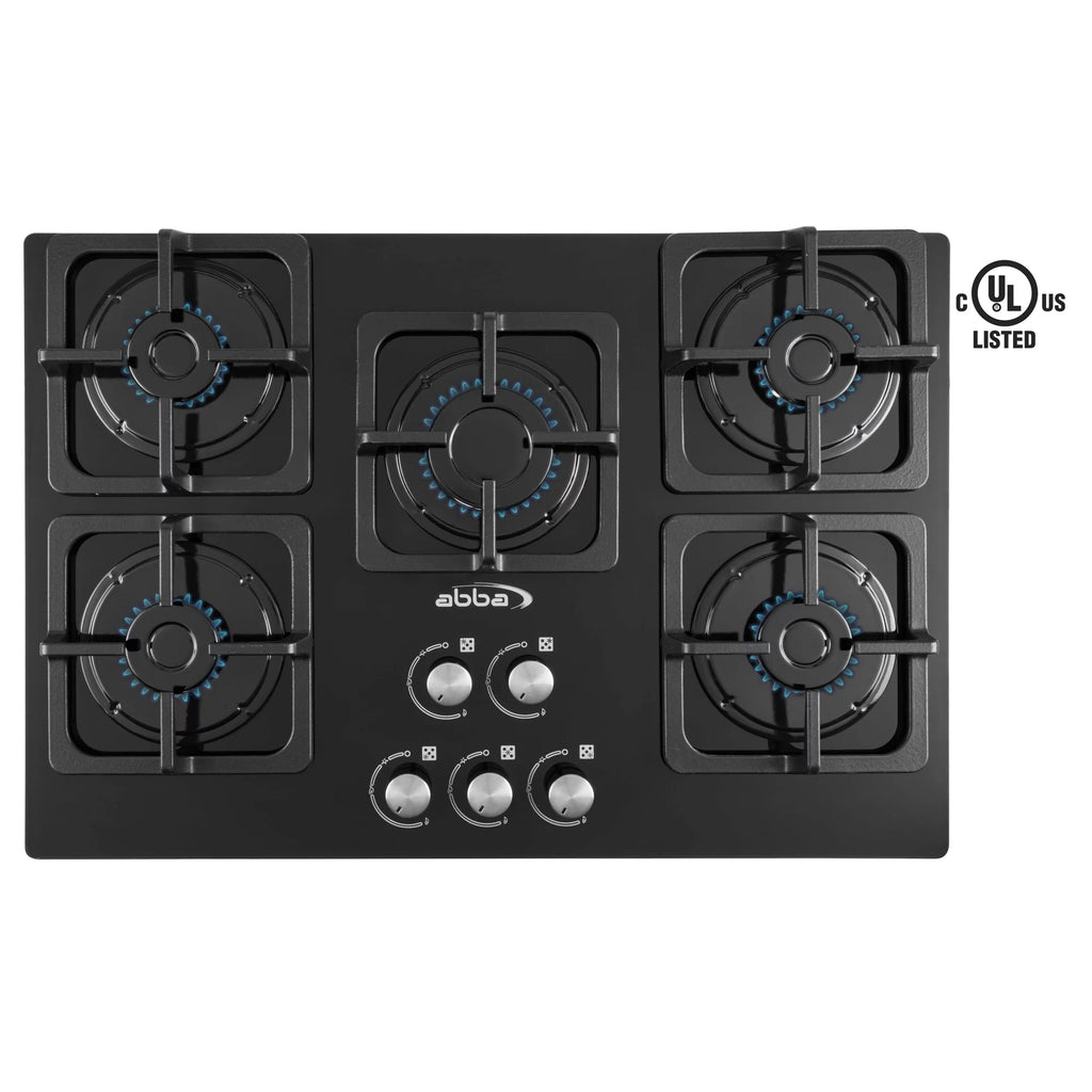 30-in Gas Cooktop with 5 Sealed Burners Tempered Glass A515