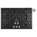 30-in Gas Cooktop with 5 Sealed Burners Tempered Glass A515