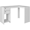 White Wood Corner Computer Desk N639571