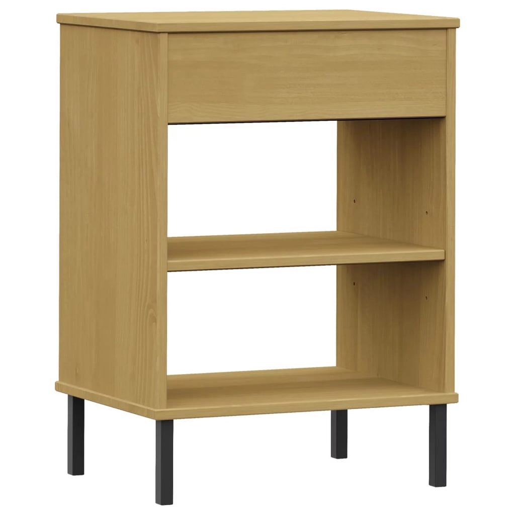 Pine Wood Console Cabinet with Drawer and Shelves D813028