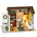 DIY Miniature Dollhouse Kit 3D Wooden House Room Craft with Furniture LED Lights M655275