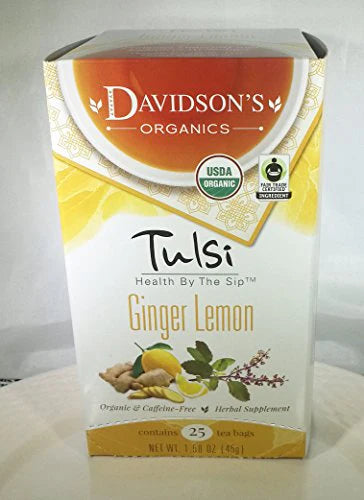 Organic Tulsi Ginger Lemon Tea Bag Box of 25 N38502