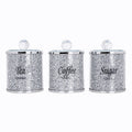 Crushed Diamond Kitchen Canister Set of 3 with Lids P661754