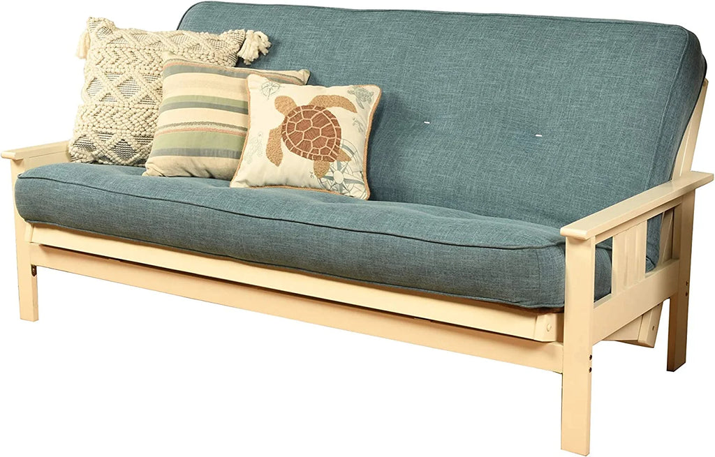 Full Size Linen Aqua Futon Mattress I2989