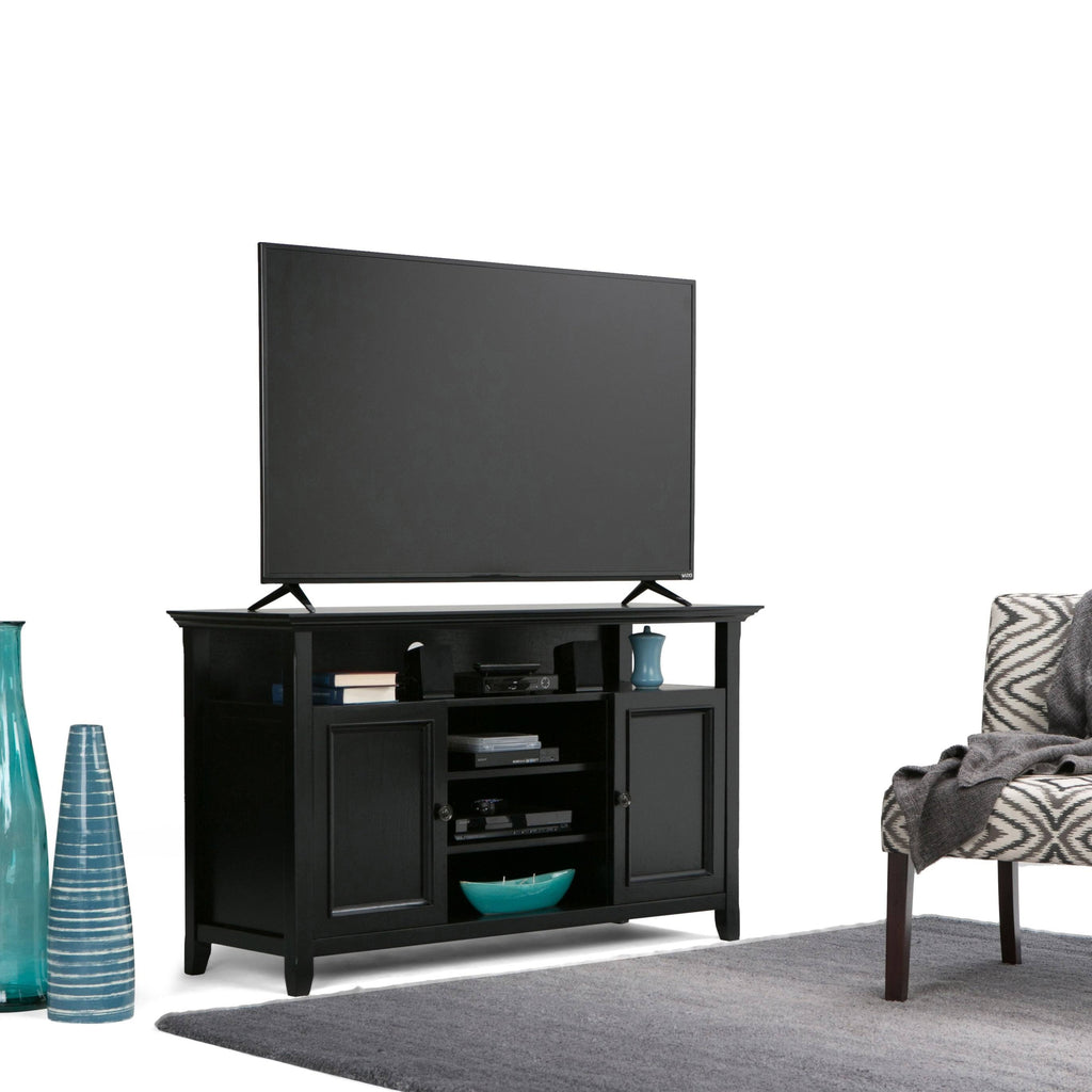 Black TV Media Stand Q19036